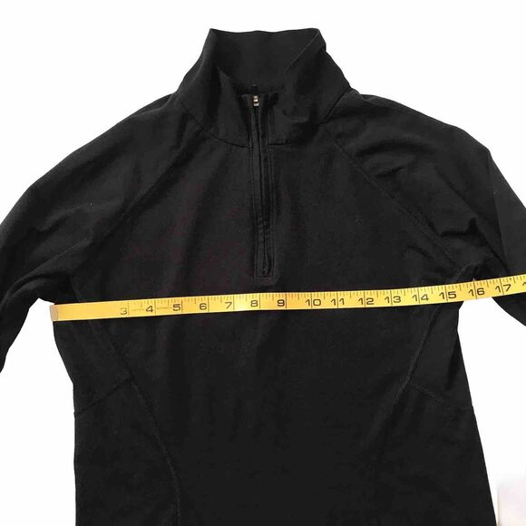 Mountain Hardwear Women's 1/2 Zip Pullover Top Black Size Small S Active Outdoor - Picture 8 of 10